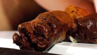 Stunning best quality dildo ride and pooping Japanese video