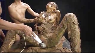 Shit covered Japanese girl