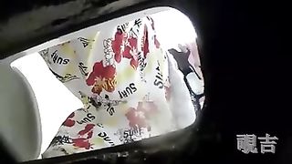 Sexy Chinese girl pissing and pooping in toilet