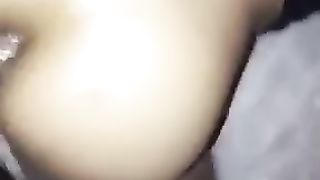 Slut enjoying anal fuck while pooping