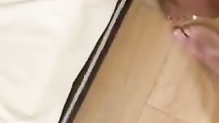 Scat Latina babe gives dirty blowjob