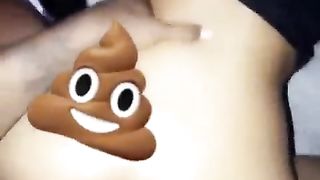 Ebony scat babe ass fucked by thick cock