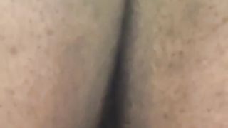Hot big booty lady poops in closeup