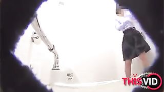 Japanese Girl shitting hidden spy cam closeup