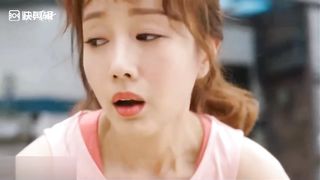 Korean cute girl has diarrhea during yoga