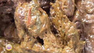 Japanese lady pooping in shitty box