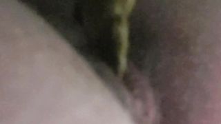 Mushy poop closeup in the toilet