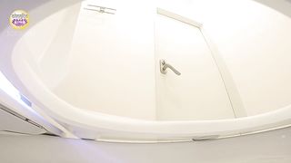 Young Japanese brunette doll pooping hard load