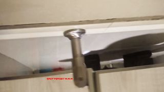 Japanese worker lady caught pooping