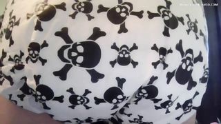 Cute panty and messy poop