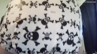 Cute panty and messy poop