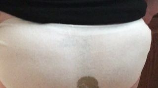Stinky girl panty poop