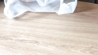 Pooping on the tissue paper