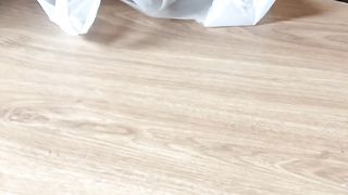 Pooping on the tissue paper