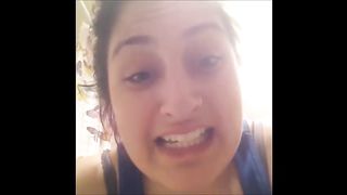 Woman shows her poops in the toilet