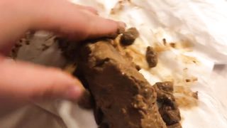 Girl loves her thick poop dolphin