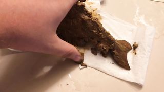 Girl loves her thick poop dolphin