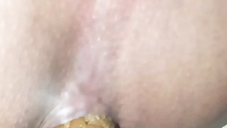 Closeup shit from big ass