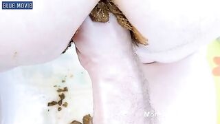 Hairy slut getting ass fingered