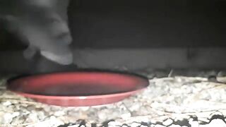 Dirty mature lady shit teasing closeup