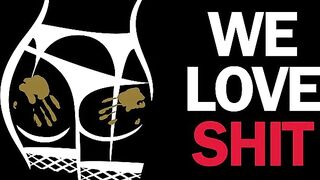 Wife eating shit bowl