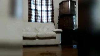 Slutty ebony lady shitting hard