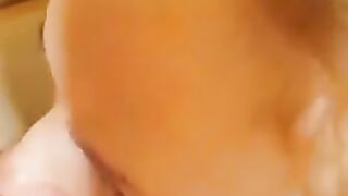 Young amateur blonde wife eating shit