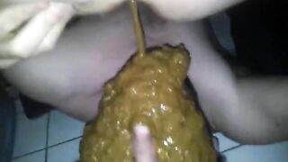 Handsome dude eating heavy shit