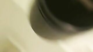 Dirty milf spread legs for piss and poo closeup in toilet