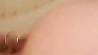 Dirty milf spread legs for piss and poo closeup in toilet