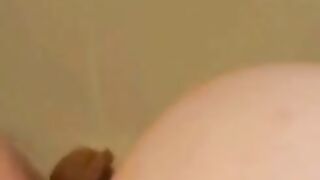 Dirty milf spread legs for piss and poo closeup in toilet