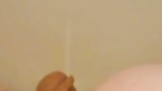 Dirty milf spread legs for piss and poo closeup in toilet