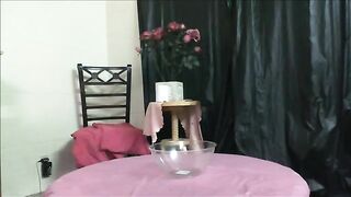 Massive long poop on the table