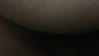 Gorgeous dark ass lady poops