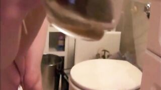 Amazing hot sexy babe and sticky poop