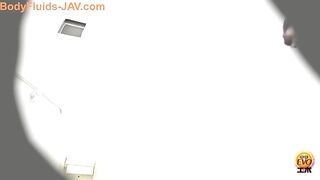 Smooth ass and hairy pussy Japanese girl poops