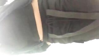 Lovely lady with pretty pussy and asshole pooping