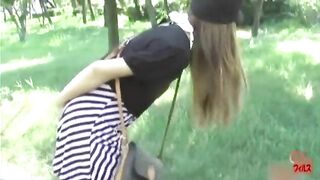 Adorable girl pooped in her panties