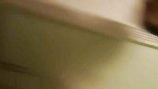 Mature lady in glasses pooping closeup