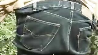 Kinky girls piss and poop in the forest