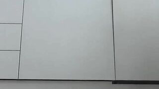 Lovely girl with shaved pussy love teasing and pooping