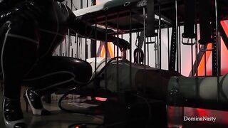 Cruel scat Domina slave play