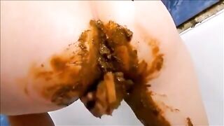 Dirty girl shit masturbating and squirting