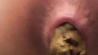 Yellow hard big turd