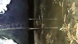 Emema and heavy shit outdoor