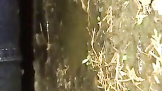 Emema and heavy shit outdoor