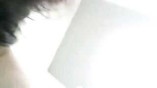 Big boobs fat granny poops in closeup