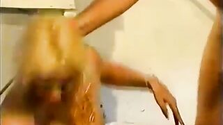 Hard treatment for sexy blonde babe