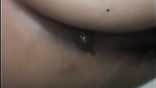 Gorgeous lady and closeup poop