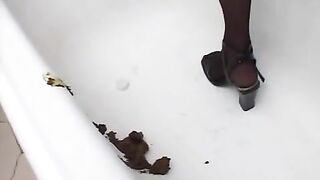 Beautiful Russian girl ass fingering and pooping